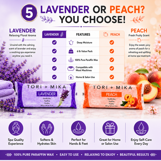 Paraffin Wax Lavender or Peach?