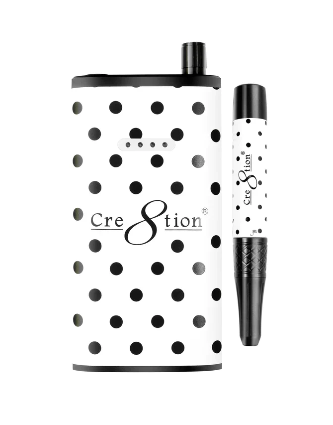 Cre8tion Portable Nail Drill Machine 35000 RPM Kupa Gelish Polka Dot FAST SHIP