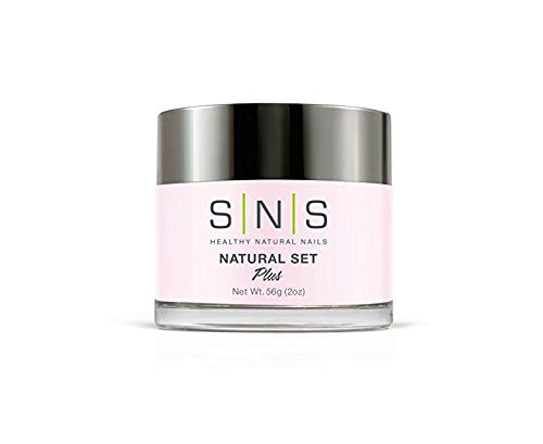 SNS Nail System 2oz Natural Set Dipping Powder, SNS Dipping Powder Starter Kit Pink and White Dipping Powder